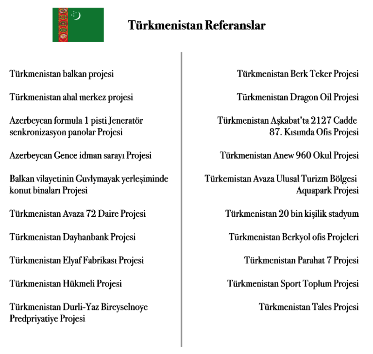 Türkmenistan Proje
